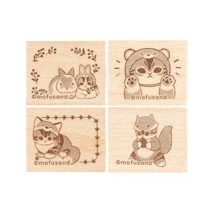 mofusand WOODLANDS 나무 장식 스탬프 세트