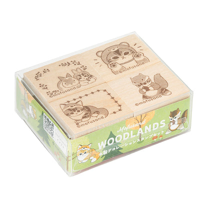 mofusand WOODLANDS 나무 장식 스탬프 세트