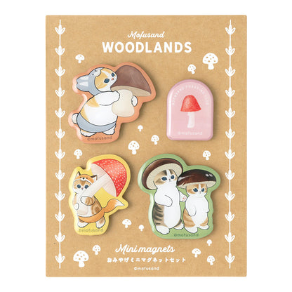 mofusand WOODLANDS Souvenir Mini Magnet Set (Mushroom)