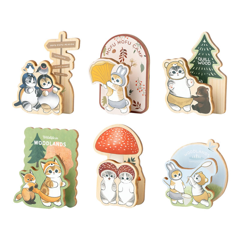 mofusand WOODLANDS 交易動物木夾（全6種）