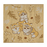 mofusand WOODLANDS Jacquard Gauze Hand Towel (Fox Nyan)