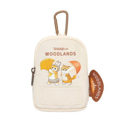 mofusand WOODLANDS Eco bag in mini backpack pouch (Konoha)