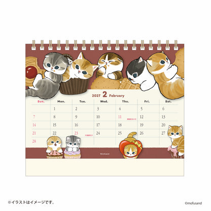 mofusand 2027年1月始まり卓上カレンダー(ミニシール付き)