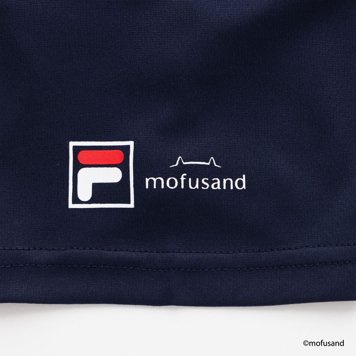 mofusand×FILA S／S T-shirts(NAVY・pair cats)