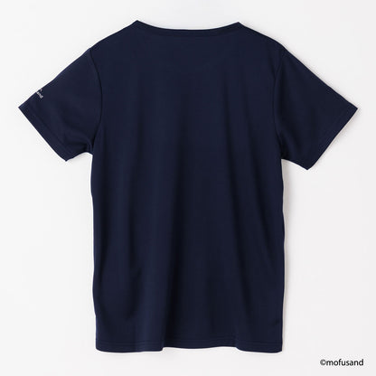 mofusand × FILA 短袖T恤（海軍藍・BJ貓）