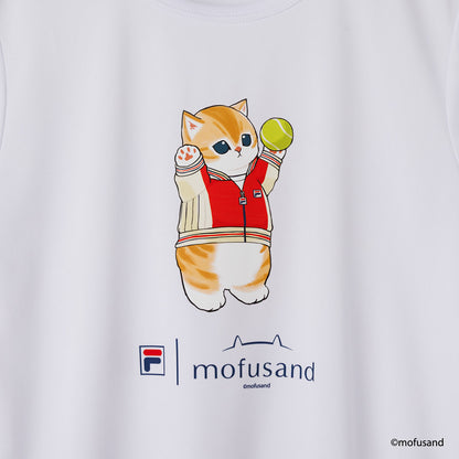 mofusand×FILA S／S T-shirts(WHITE・BJ cat)