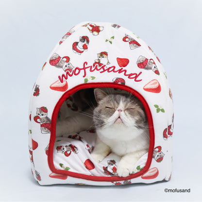 mofusand Dome Bed (Strawberry Meow)