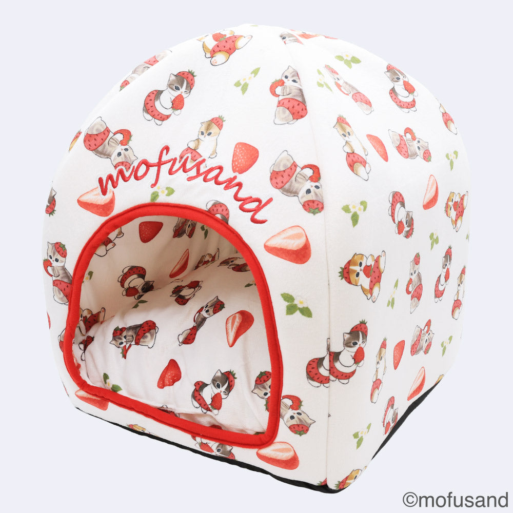 mofusand Dome Bed (Strawberry Meow)
