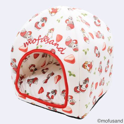 mofusand Dome Bed (Strawberry Meow)