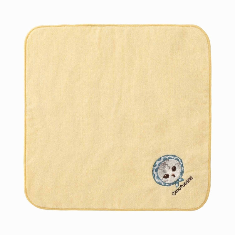 mofusand Nyanko One Point Embroidery Hand Towel (Hokka Muri Nyan)