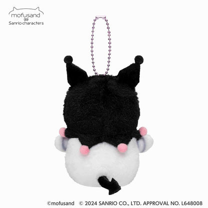 mofusand × Sanrio Characters Mini Mascot Keychain (Kuromi)