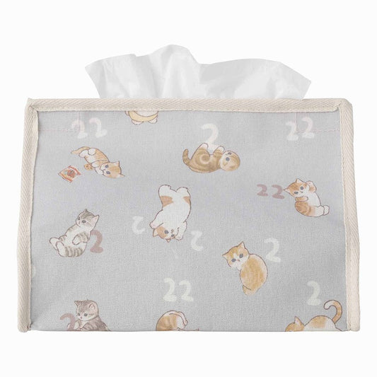 mofusand ティッシュケース(ライトグレー)