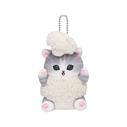 mofusand mofumofu Marche Freshly Picked Meow Mascot Keychain (Cauliflower)