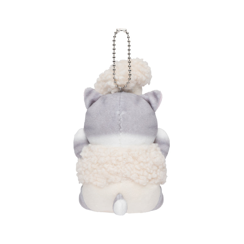 mofusand mofumofu Marche Freshly Picked Meow Mascot Keychain (Cauliflower)