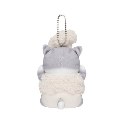 mofusand mofumofu Marche Freshly Picked Meow Mascot Keychain (Cauliflower)