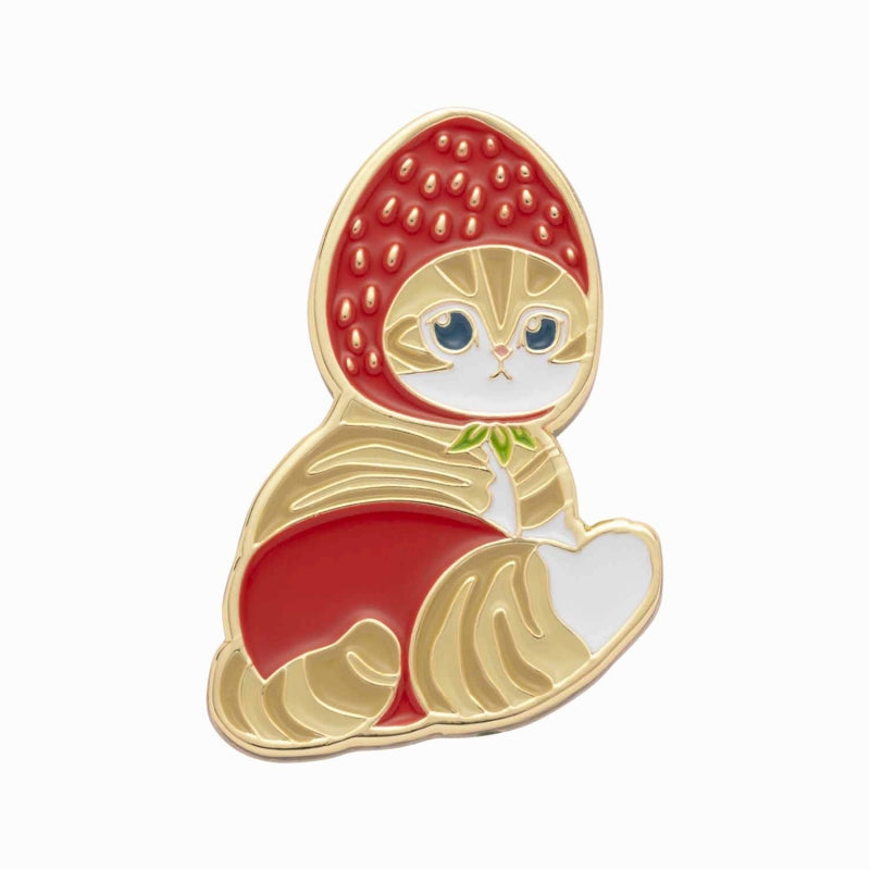 mofusand Mofumofu Marche Mini Pin Badge (Strawberry)