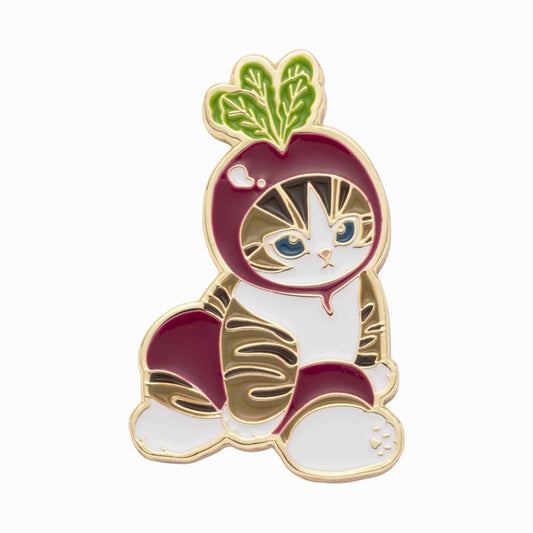 mofusand Mofumofu Marche Mini Pin Badge (Radish)