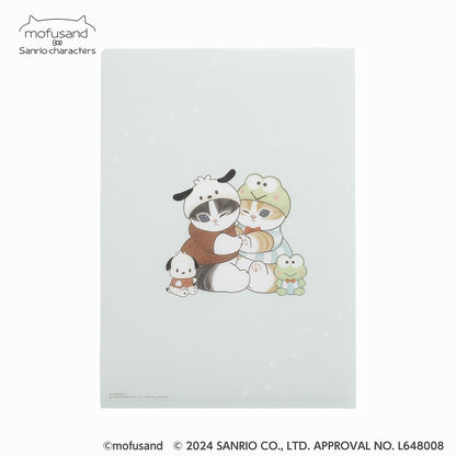 mofusand× Sanrio Characters Clear File (Blue)