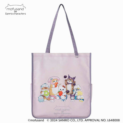 mofusand×サンリオキャラクターズ 大きめパイピングトートバッグ