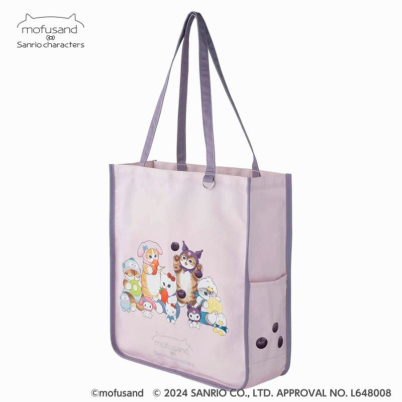 mofusand×サンリオキャラクターズ 大きめパイピングトートバッグ