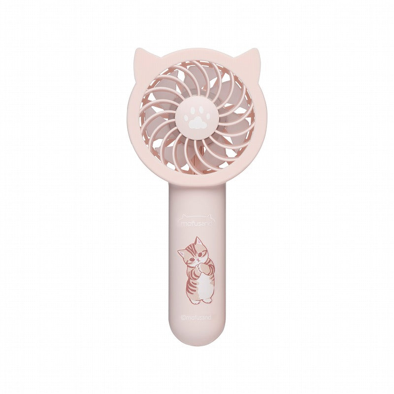 mofusand 2WAY Pocket Handy Fan (Pink)