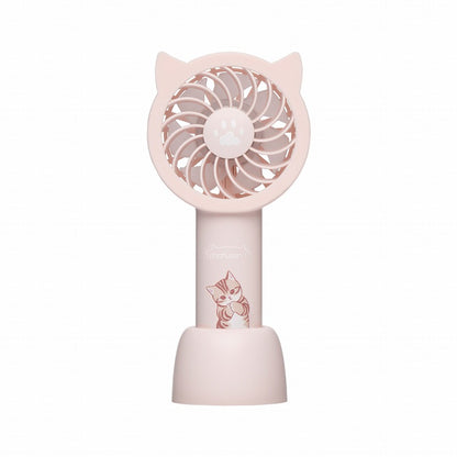 mofusand 2WAY Pocket Handy Fan (Pink)