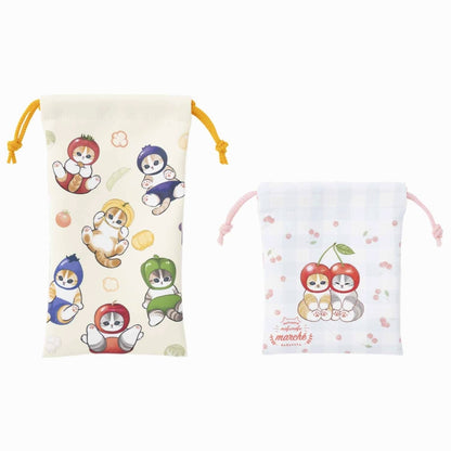 mofusand 毛绒市集 2个尺寸拉链套件（奶油和蓝色）