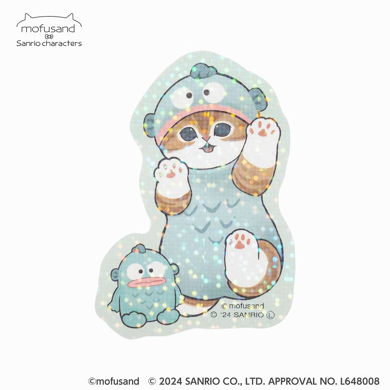mofusand×サンリオキャラクターズ スマホに貼れるサイズのステッカー