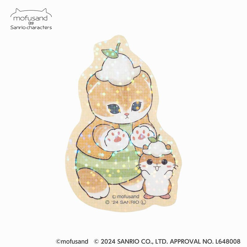 mofusand×サンリオキャラクターズ スマホに貼れるサイズのステッカー