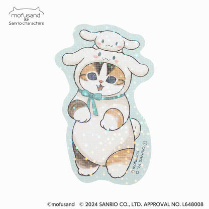 mofusand×サンリオキャラクターズ スマホに貼れるサイズのステッカーコレクション(全13種)