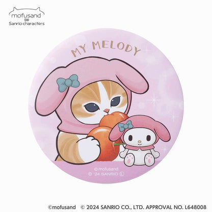 mofusand×サンリオキャラクターズ マット缶バッジコレクション(全10種)