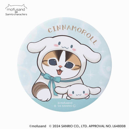 mofusand×サンリオキャラクターズ マット缶バッジコレクション(全10種)