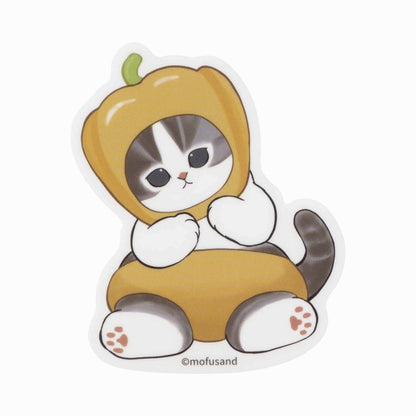 mofusand Mofumofu Marche smartphone that can be pasted on a smartphone (paprika yellow)