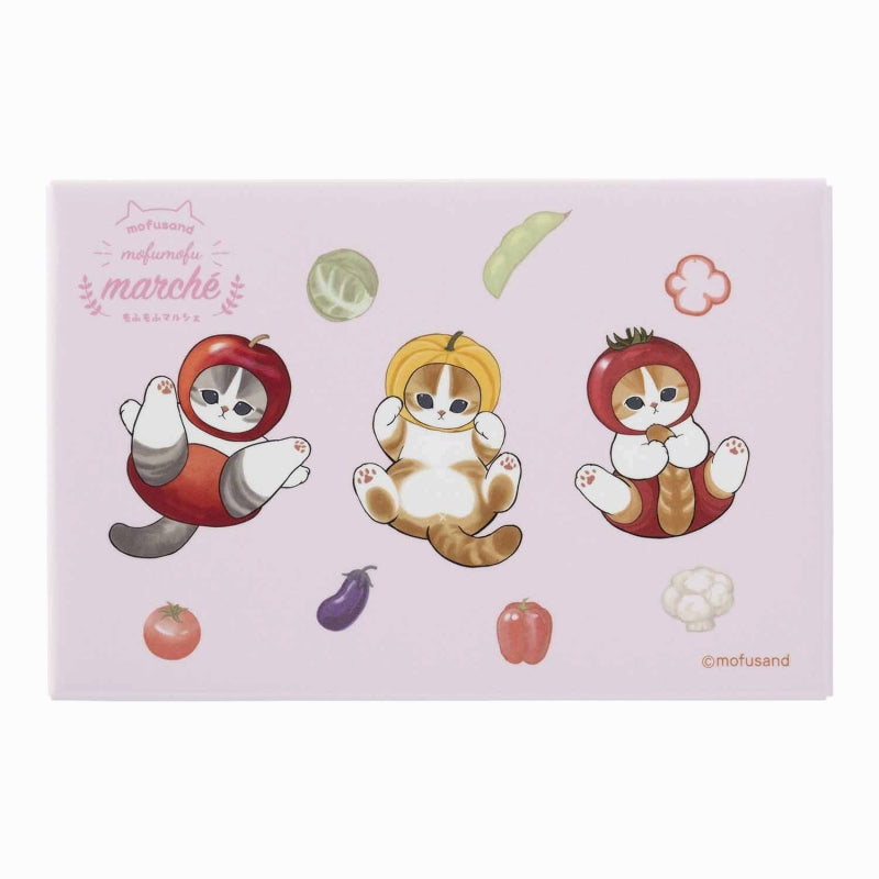 mofusand Mofumofu Marche Square Magnet (Apple / Pumpkin / Tomato)