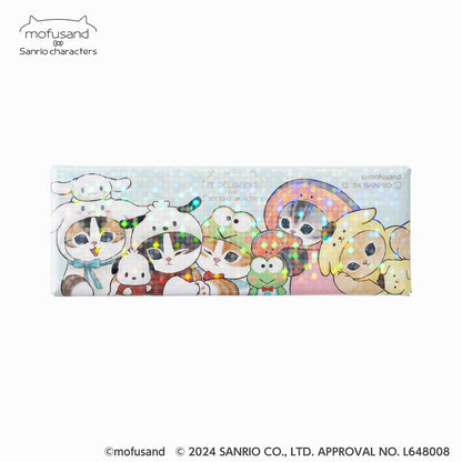mofusand× Sanrio Characters Shiny Hologram Magnet Mini! (Mugi Tito Everyone / Blue)