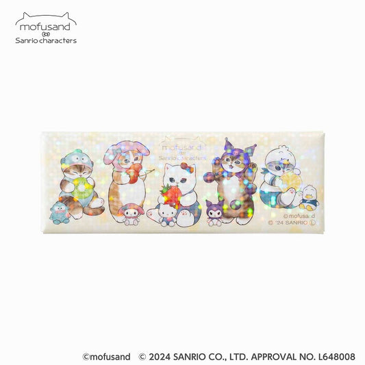 mofusand× Sanrio Characters Shiny Hologram Magnet Mini! (Everyone gathering / yellow)