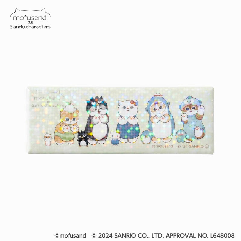 mofusand×サンリオキャラクターズ シャイニーホログラムマグネット・ミニ！(みんな集合・グリーン)