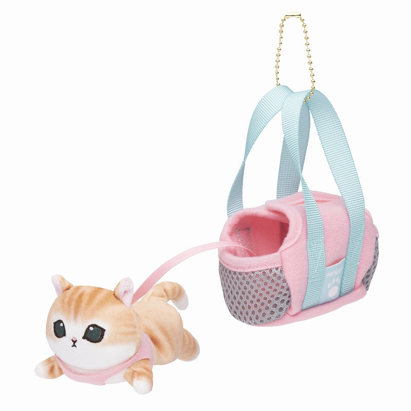 mofusand Nyanko Mascot with Outing Bag (Chapel / Pink)