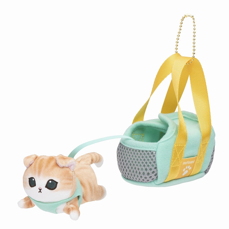 mofusand Nyanko Mascot with Outing Bag (Chapel / Green)