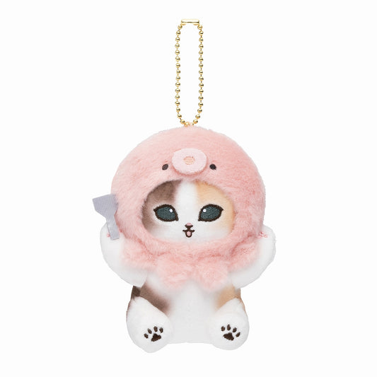 mofusand Octopus Meow Mascot Keychain (Pink)