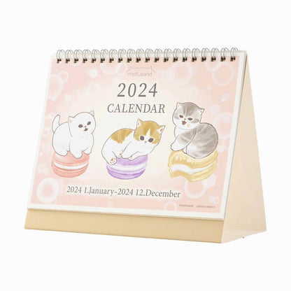 mofusand 2024 년 1 월부터 데스크탑 캘린더 (미니 씰 포함)