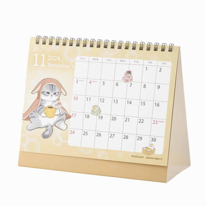 mofusand 2024 년 1 월부터 데스크탑 캘린더 (미니 씰 포함)