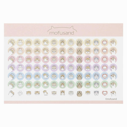 mofusand 2024 년 1 월부터 데스크탑 캘린더 (미니 씰 포함)