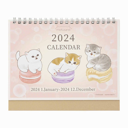 mofusand 2024 년 1 월부터 데스크탑 캘린더 (미니 씰 포함)