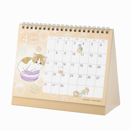 mofusand 2024 년 1 월부터 데스크탑 캘린더 (미니 씰 포함)