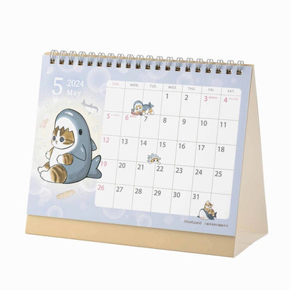 mofusand 2024 년 1 월부터 데스크탑 캘린더 (미니 씰 포함)