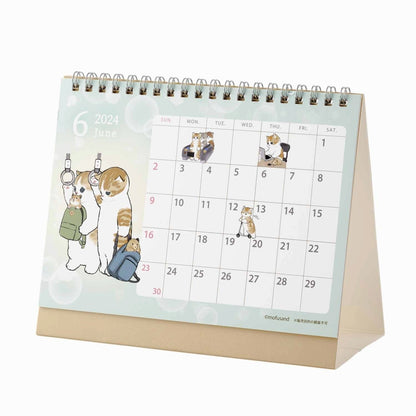 mofusand 2024 년 1 월부터 데스크탑 캘린더 (미니 씰 포함)
