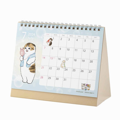 mofusand 2024 년 1 월부터 데스크탑 캘린더 (미니 씰 포함)
