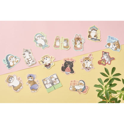 mofusand可以粘贴在展览智能手机（CAT）上的贴纸（CAT）