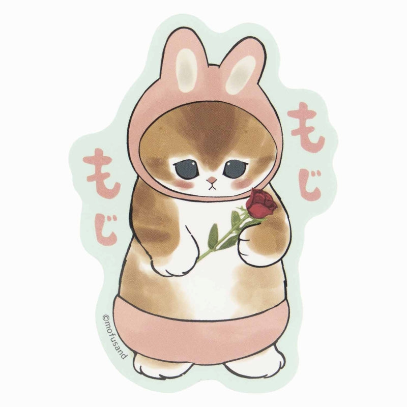 mofusandA size sticker that can be pasted on the exhibition smartphone (Mojimoji)